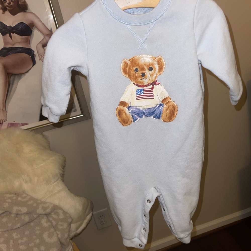 Ralph Lauren kids Bear romper